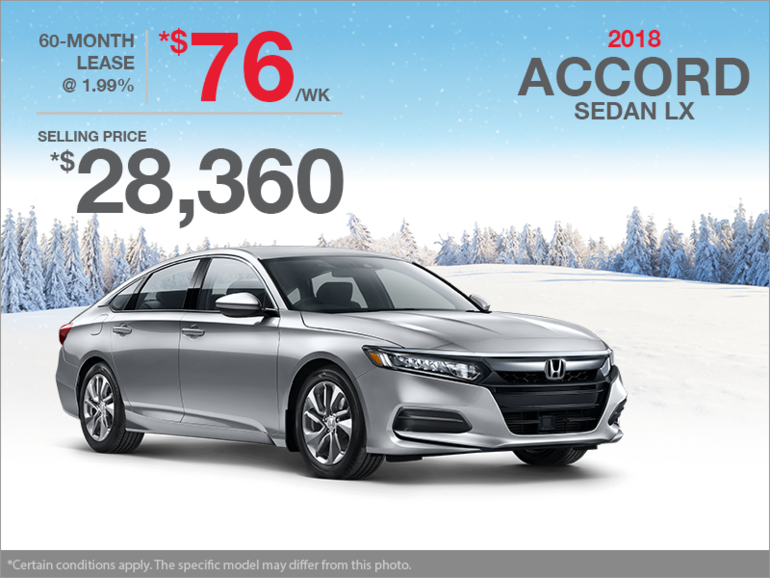 Lease the 2018 Honda Accord Sedan!