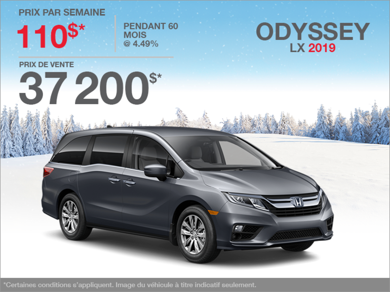 Louez la Honda Odyssey 2019!