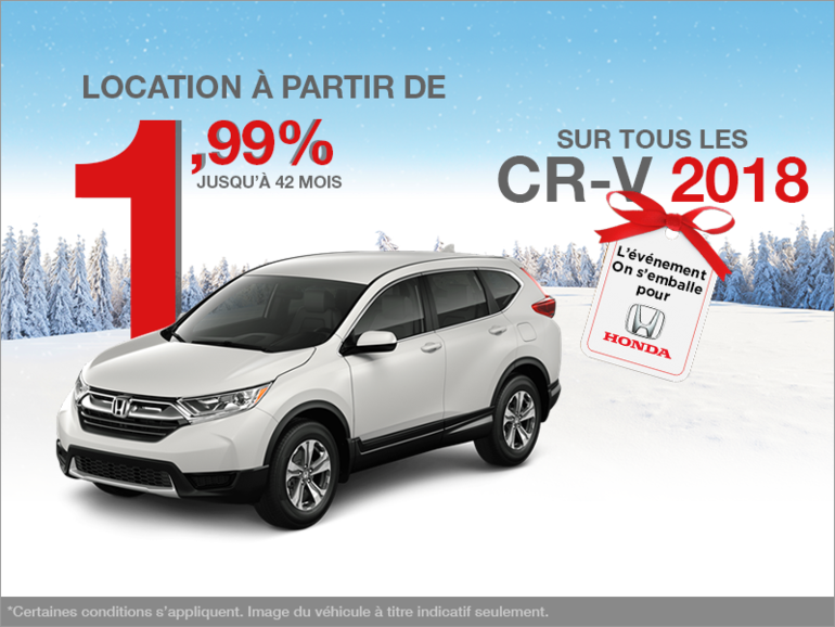 Louez le Honda CR-V 2018!