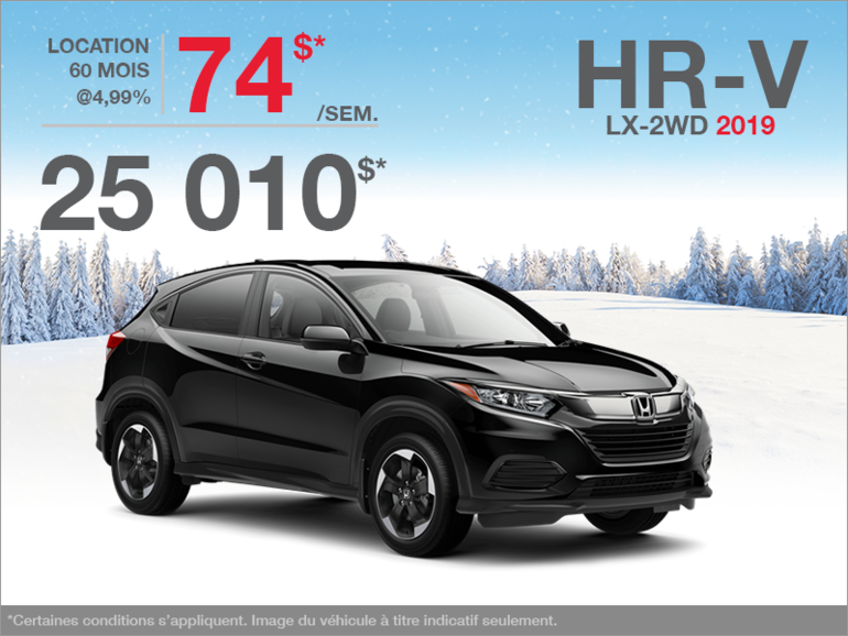 Louez le Honda HR-V 2019!