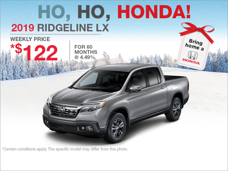 Lease the 2019 Honda Ridgeline!
