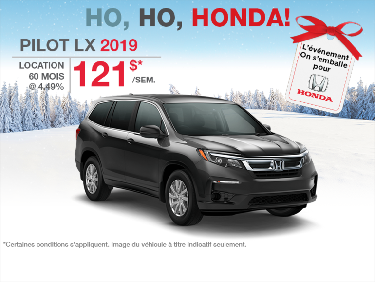 Louez le Honda Pilot 2019!