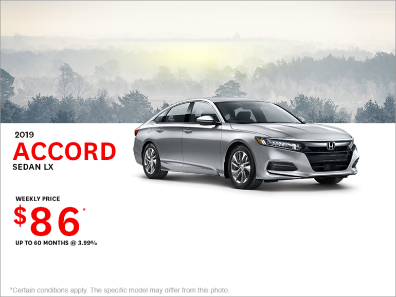 Lease the 2019 Honda Accord Sedan!