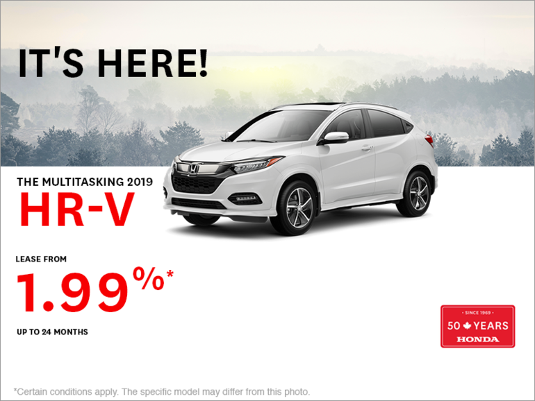 Lease the 2019 Honda HR-V!