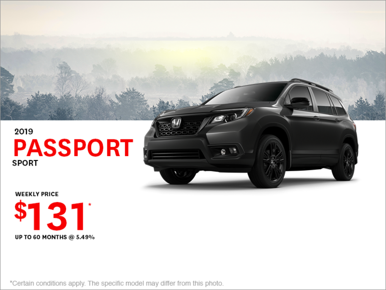 Lease the 2019 Honda Passport Sport!