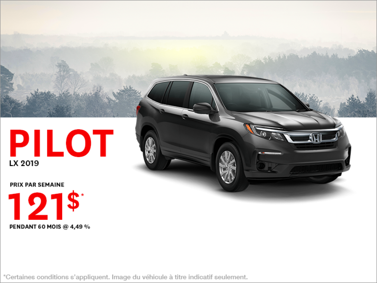 Louez le Honda Pilot 2019!