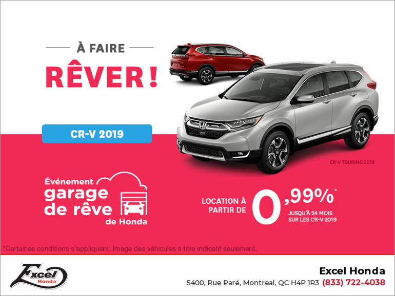 Louez le CR-V 2019!