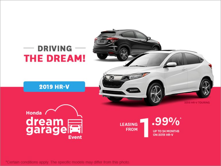 Lease the 2019 Honda HR-V!
