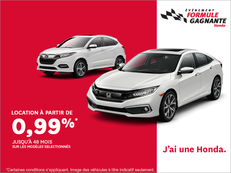Événement formule gagnante de Honda