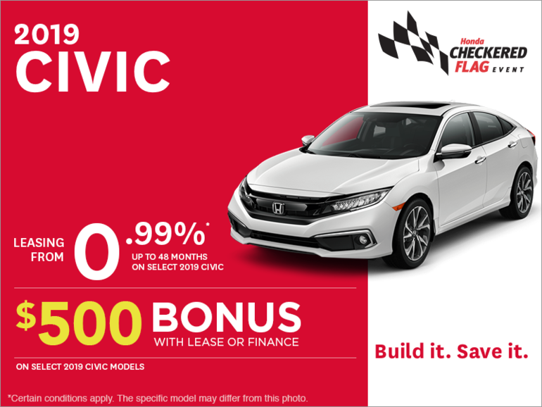 Lease the 2019 Honda Civic!
