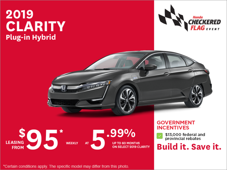 Lease the 2019 Honda Clarity!