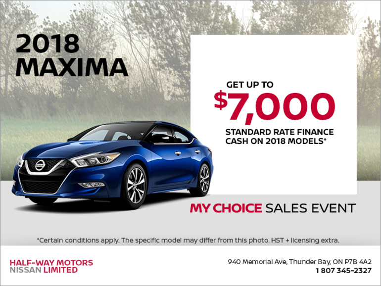 Get the 2018 Nissan Maxima Today!