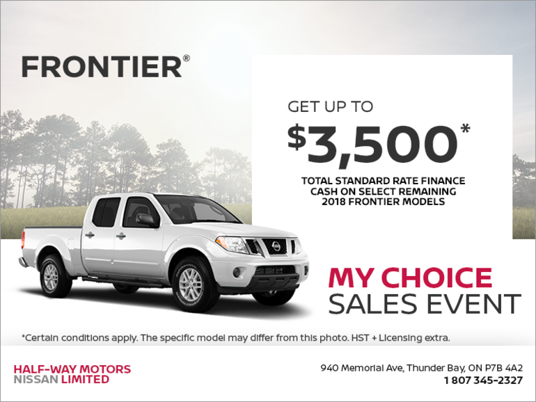 Get the 2018 Nissan Frontier Today!