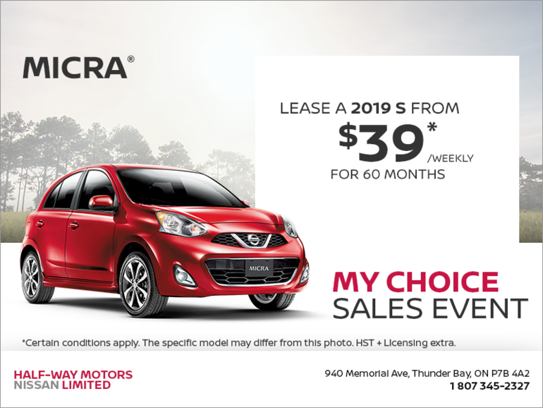 Get the 2019 Micra Today!