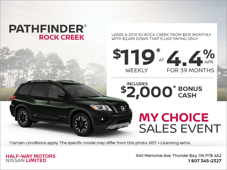 Get the 2019 Nissan Pathfinder Today!