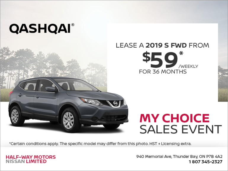 Get the 2019 Nissan Qashqai Today!