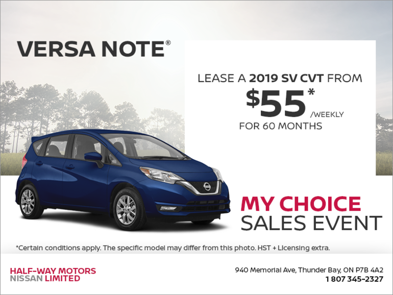 Get the 2019 Versa Note Today!