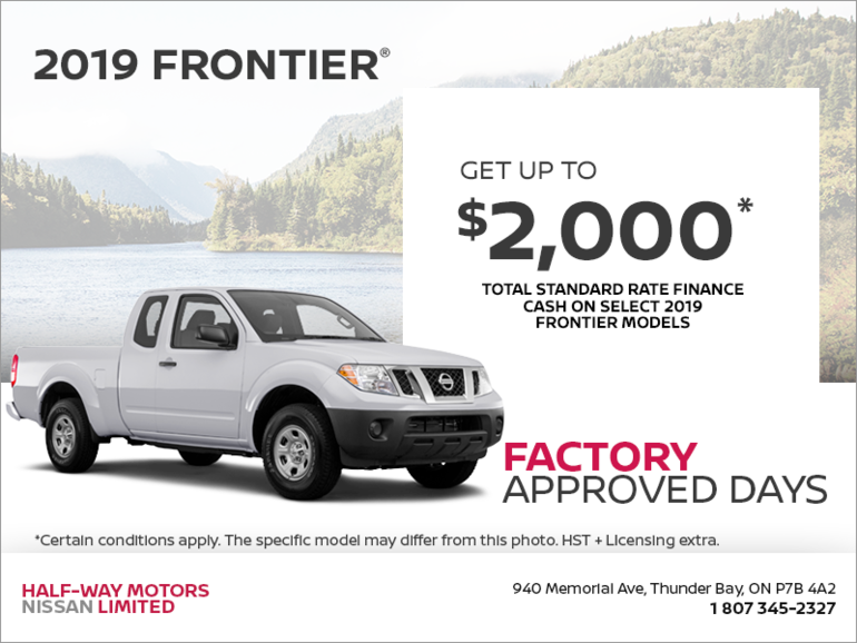 Get the 2019 Nissan Frontier Today!