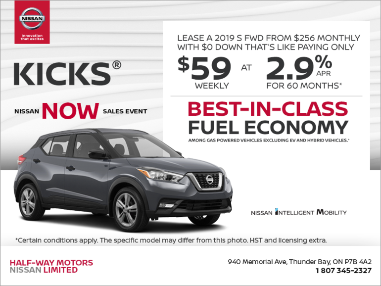 Get the 2019 Nissan Kicks Today!