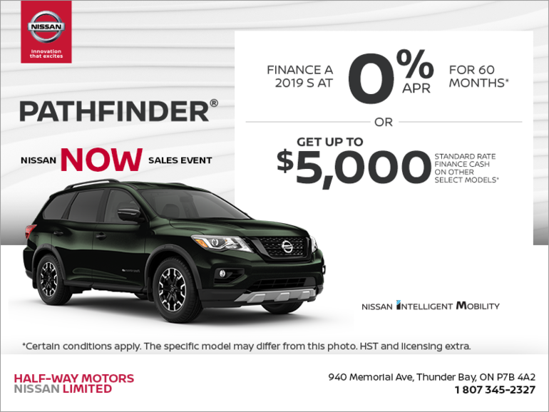 Get the 2019 Nissan Pathfinder Today!