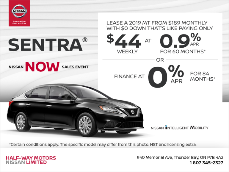 Get the 2019 Sentra Today!