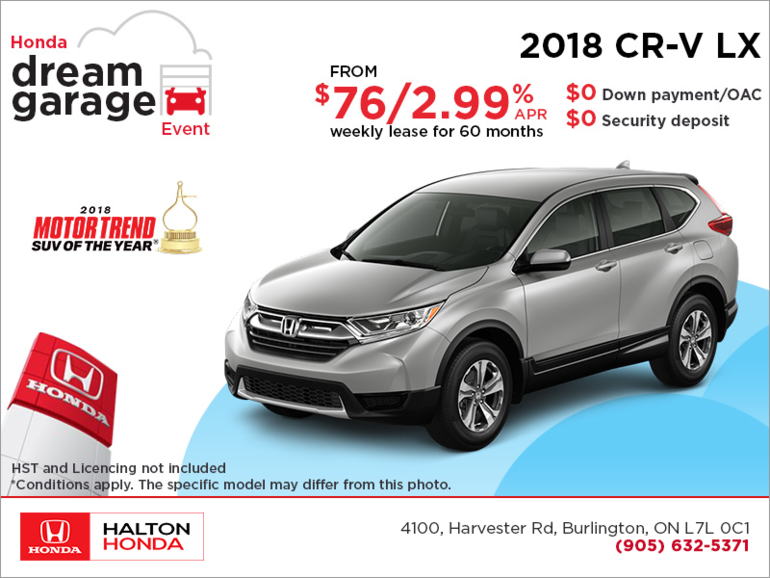 Lease the 2018 Honda CR-V!
