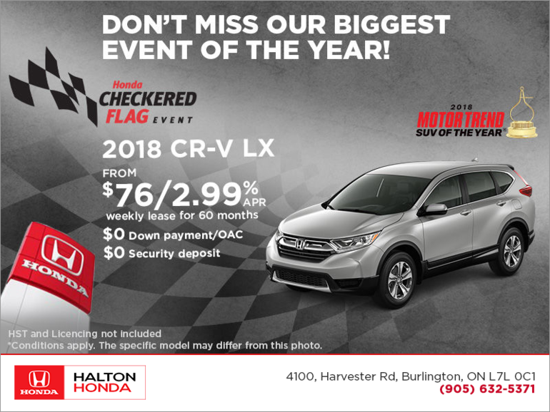 Lease the 2018 Honda CR-V!