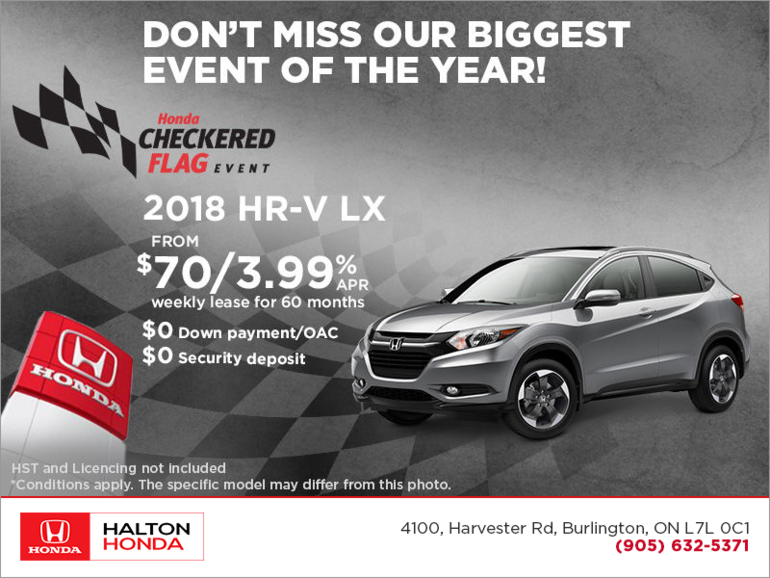 Lease the 2018 Honda HR-V!