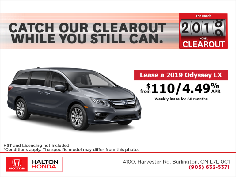 Lease the 2019 Honda Odyssey!