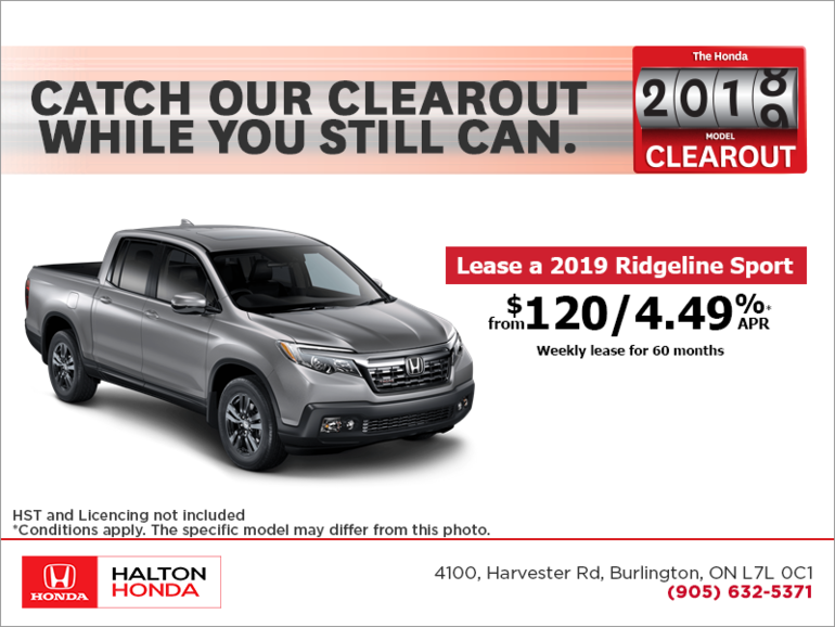 Lease the 2019 Honda Ridgeline