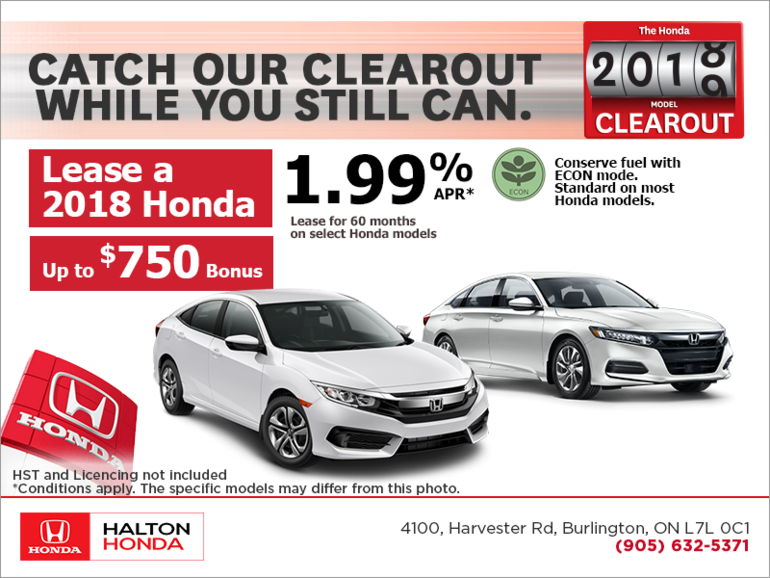 The Honda 2018 Model Clearout!