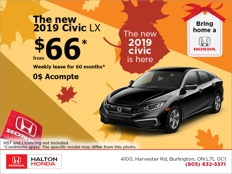 Lease the 2019 Honda Civic!