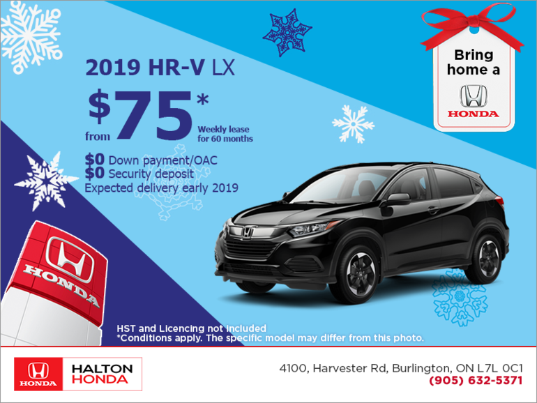 Lease the 2019 Honda HR-V!