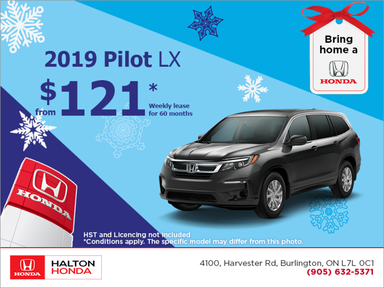 Lease the 2019 Honda Pilot!