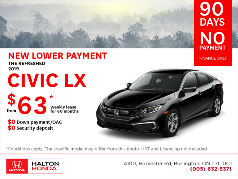 Lease the 2019 Honda Civic!