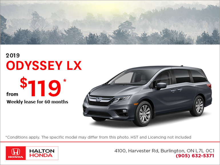 Lease the 2019 Honda Odyssey!