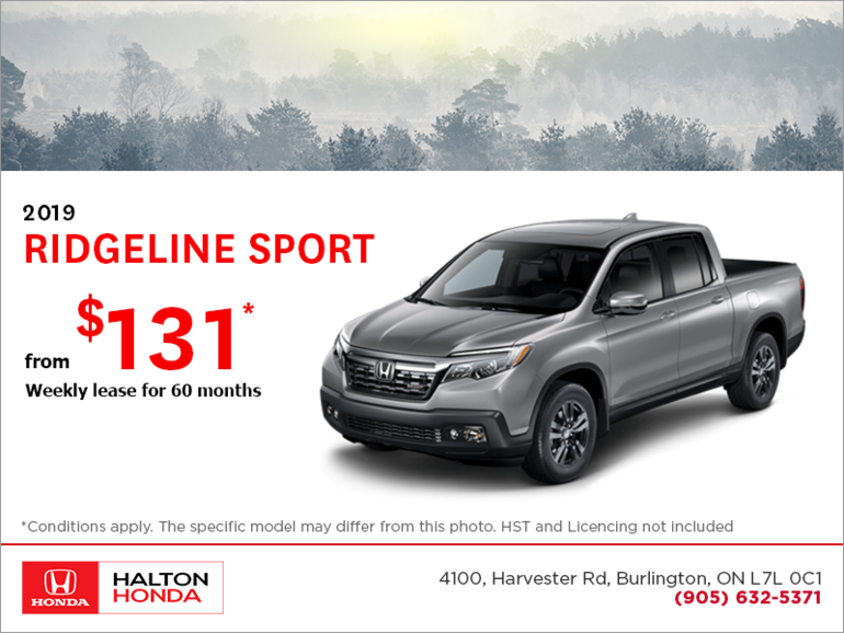 Lease the 2019 Honda Ridgeline!