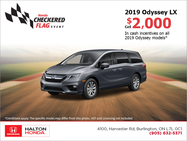 Get the 2019 Honda Odyssey!