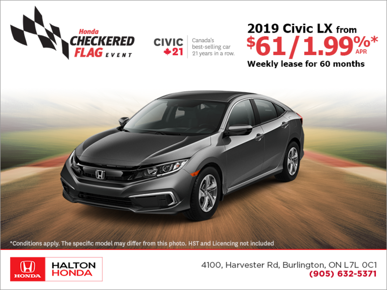 Lease the 2019 Honda Civic!