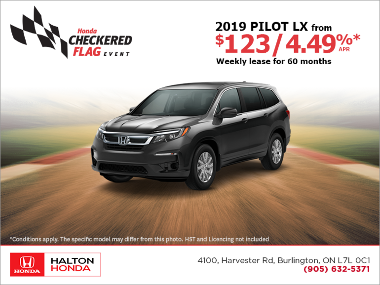 Lease the 2019 Honda Pilot!