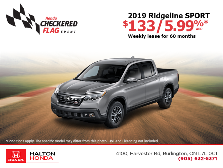 Lease the 2019 Honda Ridgeline!