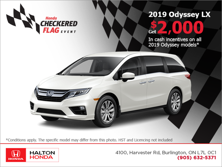 Get the 2019 Honda Odyssey!