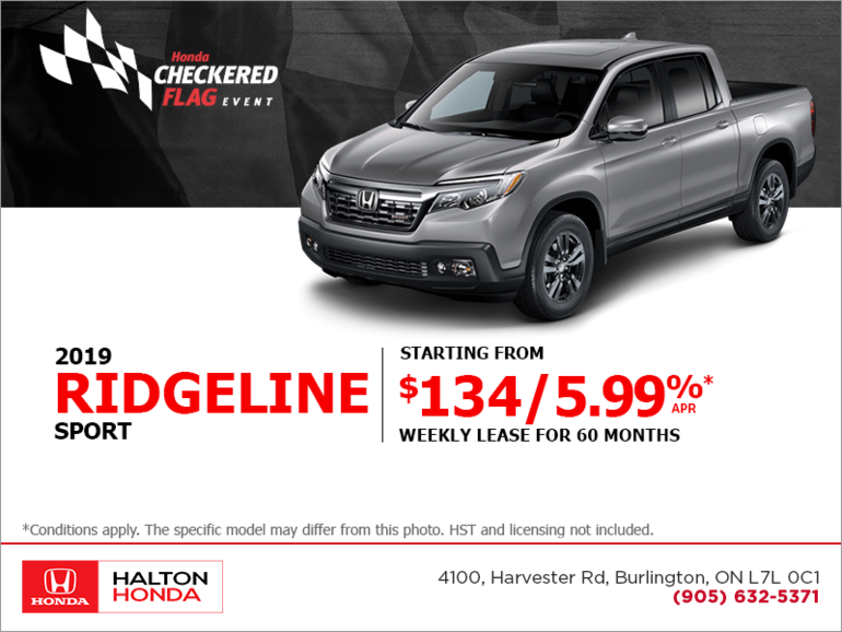Lease the 2019 Honda Ridgeline!