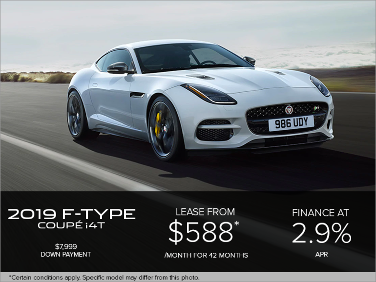 The 2019 Jaguar F-TYPE Coupe i4T