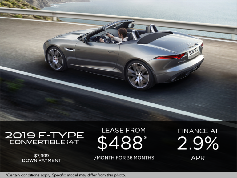 The 2019 Jaguar F-TYPE Convertible i4T