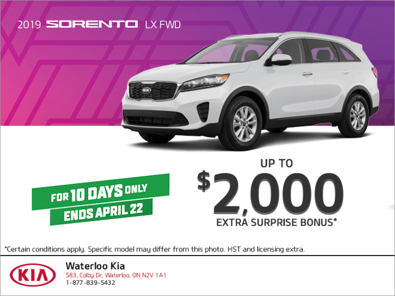 Get the 2019 Kia Sorento