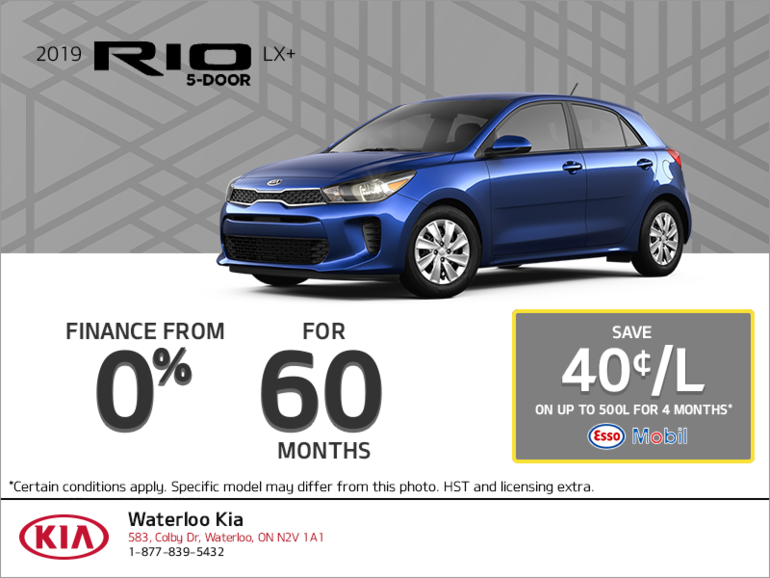 Finance a 2019 Kia Rio today!