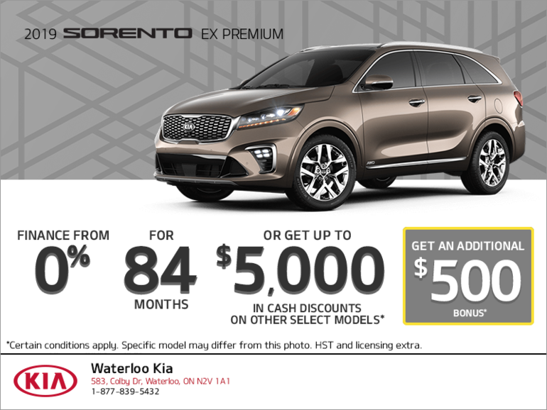 Get the 2019 Kia Sorento!