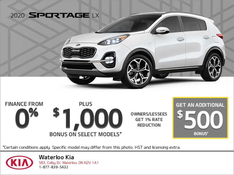 Get the 2020 Kia Sportage