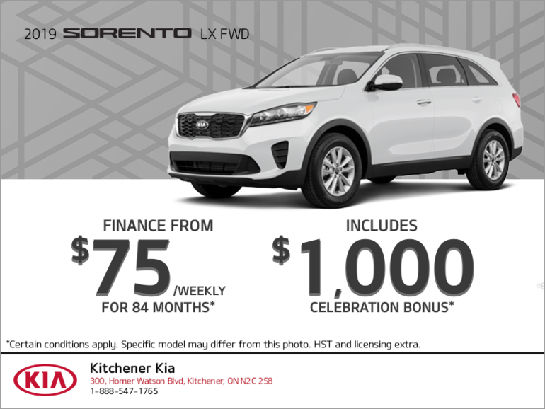 Finance the 2019 Kia Sorento